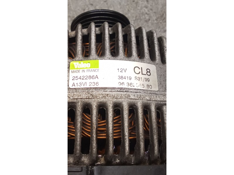 Recambio de alternador para peugeot 206 hatchback (2a/c) 1.4 i referencia OEM IAM 9636204580 2542286A 