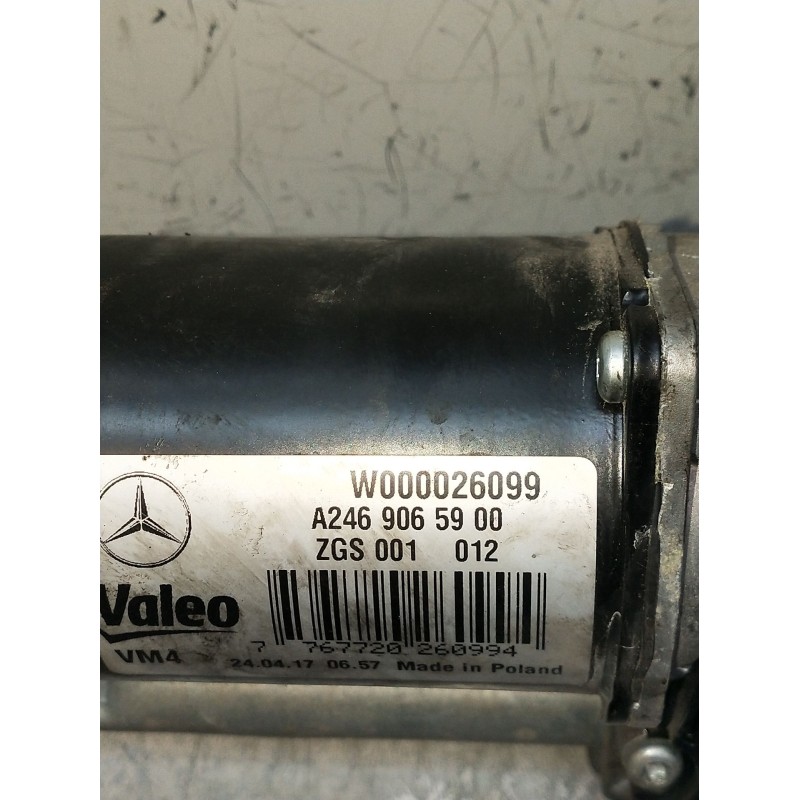 Recambio de motor limpia delantero para mercedes-benz clase b sports tourer (w246, w242) b 180 cdi / d (246.212) referencia OEM 