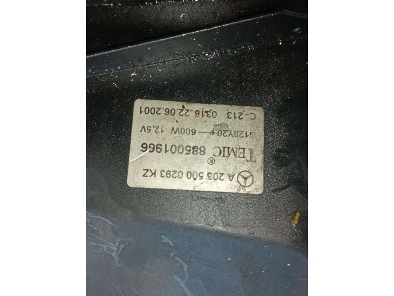 Recambio de electroventilador para mercedes-benz clase c (w203) c 200 kompressor (203.045) referencia OEM IAM A2035000293 885001