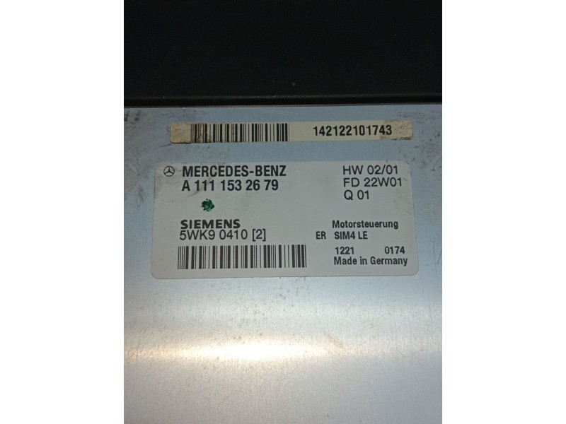 Recambio de centralita motor uce para mercedes-benz clase c (w203) c 200 kompressor (203.045) referencia OEM IAM A1111532676 5WK