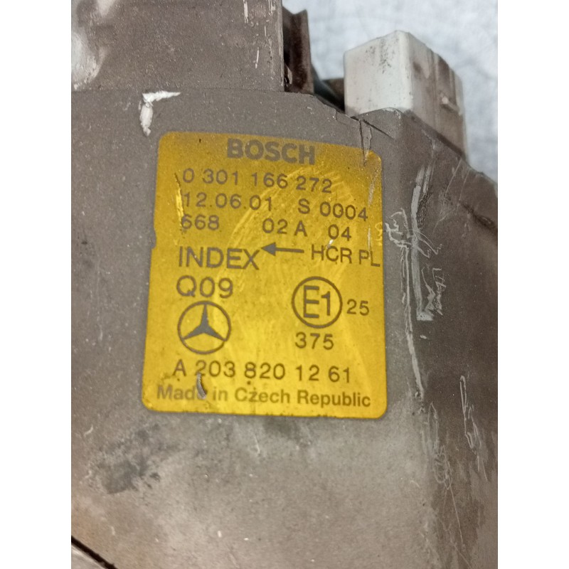 Recambio de faro derecho para mercedes-benz clase c (w203) c 200 kompressor (203.045) referencia OEM IAM 0301166272 A2038201261 