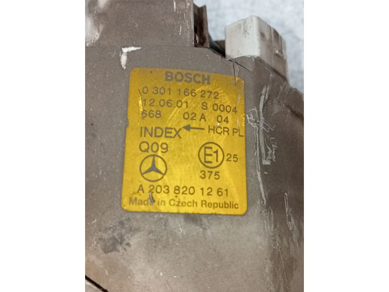 Recambio de faro derecho para mercedes-benz clase c (w203) c 200 kompressor (203.045) referencia OEM IAM 0301166272 A2038201261 