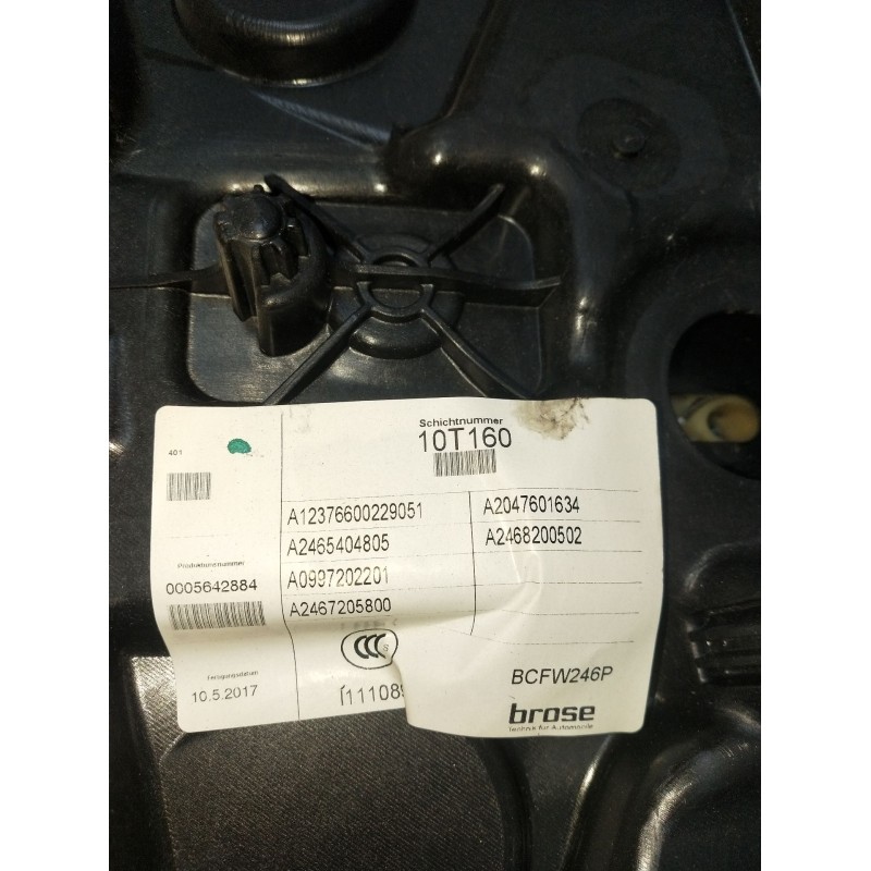 Recambio de elevalunas delantero derecho para mercedes-benz clase b sports tourer (w246, w242) b 180 cdi / d (246.212) referenci