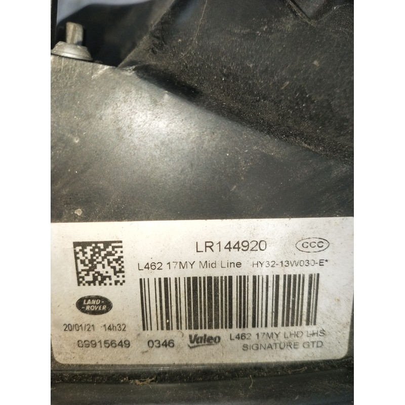 Recambio de faro izquierdo para land rover discovery v (l462) 2.0 sd4 4x4 referencia OEM IAM HY3213VV030E XENON L46217MYLHD 8991