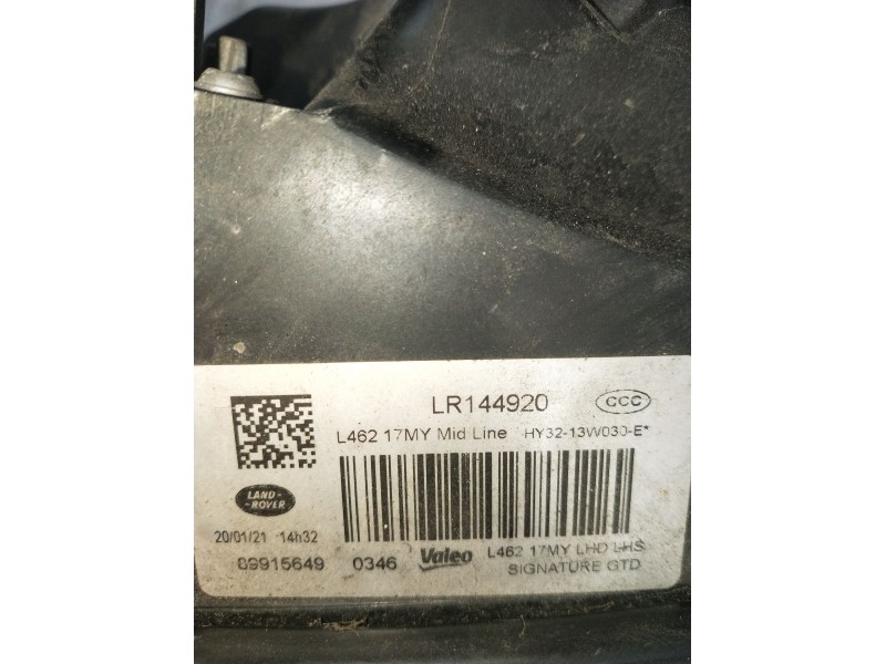 Recambio de faro izquierdo para land rover discovery v (l462) 2.0 sd4 4x4 referencia OEM IAM HY3213VV030E XENON L46217MYLHD 8991