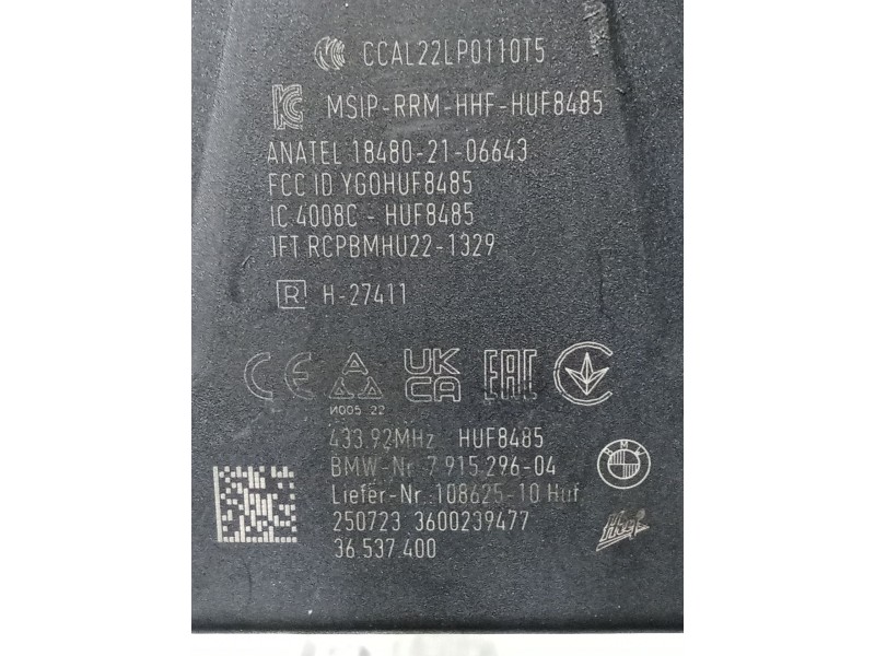 Recambio de conmutador de arranque para bmw f (801cc - ) f 900 xr (4r90) referencia OEM IAM 791529604 2507233600239477 36537400