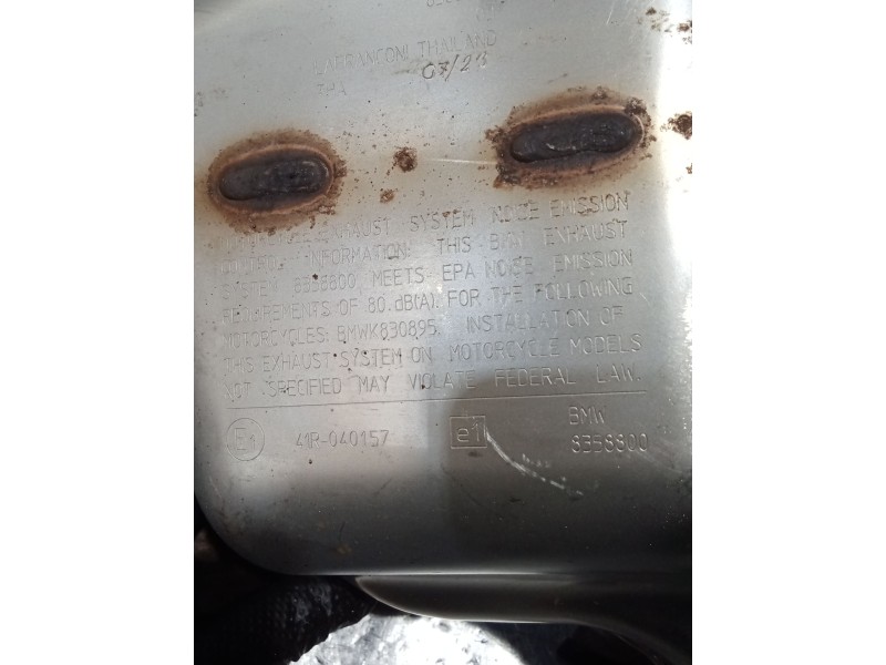 Recambio de tubo escape trasero para bmw f (801cc - ) f 900 xr (4r90) referencia OEM IAM 8358800  
