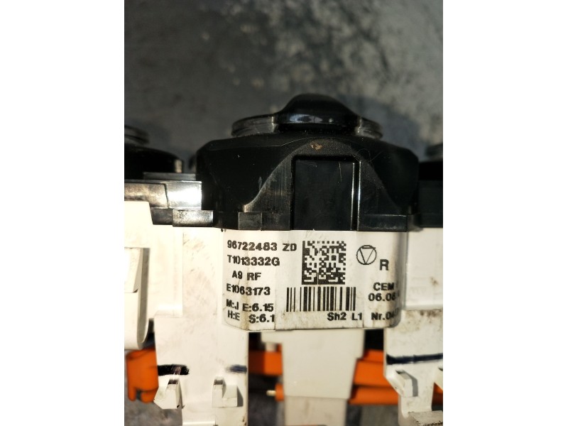 Recambio de mando calefaccion / aire acondicionado para peugeot 208 i (ca_, cc_) 1.4 hdi referencia OEM IAM 96722483ZD T1013332G