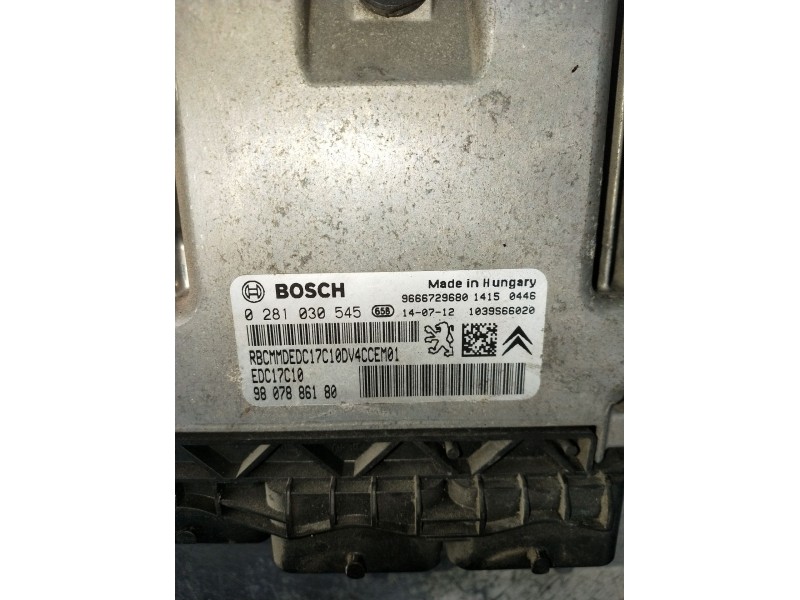 Recambio de centralita motor uce para peugeot 208 i (ca_, cc_) 1.4 hdi referencia OEM IAM 0281030545 9807886180 1039S66020
