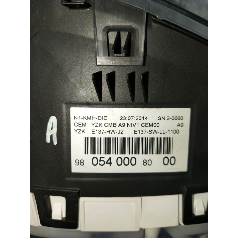 Recambio de cuadro instrumentos para peugeot 208 i (ca_, cc_) 1.4 hdi referencia OEM IAM 9805400080  