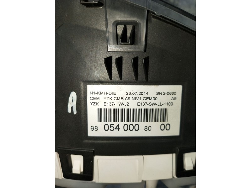 Recambio de cuadro instrumentos para peugeot 208 i (ca_, cc_) 1.4 hdi referencia OEM IAM 9805400080  