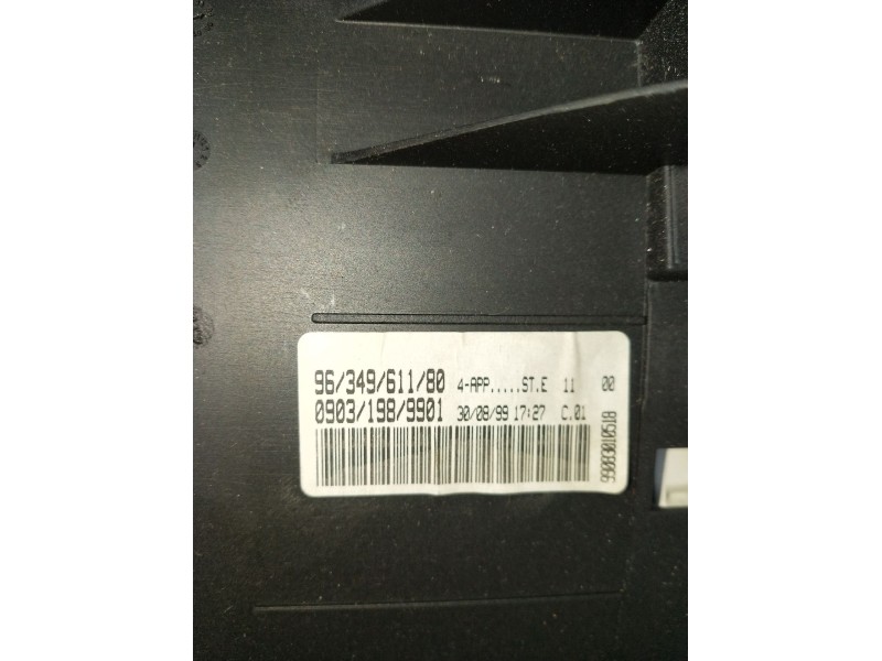 Recambio de cuadro instrumentos para peugeot 206 hatchback (2a/c) 1.4 i referencia OEM IAM 9634961180 09031989901 