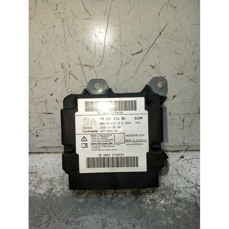 Recambio de centralita airbag para peugeot 3008 ii suv (mc_, mr_, mj_, m4_) 1.5 bluehdi 130 referencia OEM IAM 9823741480 A2C159