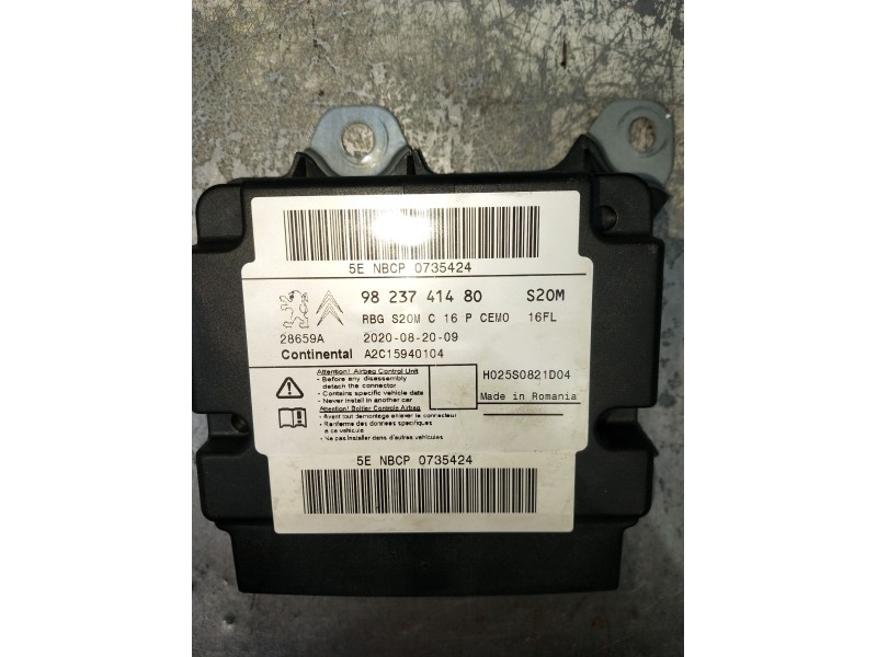 Recambio de centralita airbag para peugeot 3008 ii suv (mc_, mr_, mj_, m4_) 1.5 bluehdi 130 referencia OEM IAM 9823741480 A2C159
