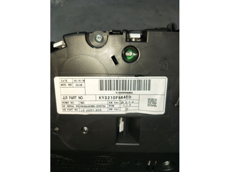 Recambio de cuadro instrumentos para land rover discovery v (l462) 2.0 sd4 4x4 referencia OEM IAM KY3210F844ED  