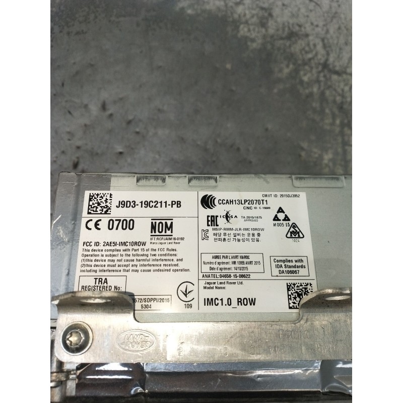 Recambio de sistema audio / radio cd para land rover discovery v (l462) 2.0 sd4 4x4 referencia OEM IAM J9D319C211PB  