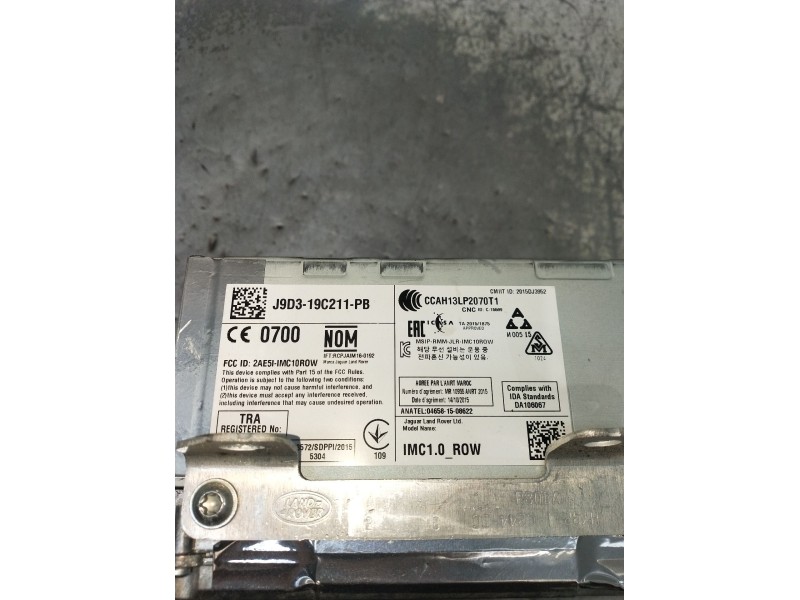 Recambio de sistema audio / radio cd para land rover discovery v (l462) 2.0 sd4 4x4 referencia OEM IAM J9D319C211PB  