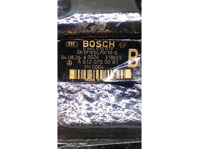Recambio de bomba inyeccion para jeep gr.cherokee (wj/wg) 2.7 crd limited referencia OEM IAM 0445010019 A6120700001 BOSCH
