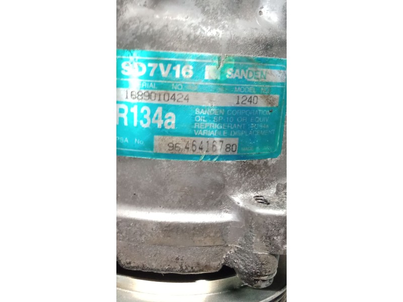 Recambio de compresor aire acondicionado para citroën xsara picasso 2.0 hdi referencia OEM IAM 9646416780  