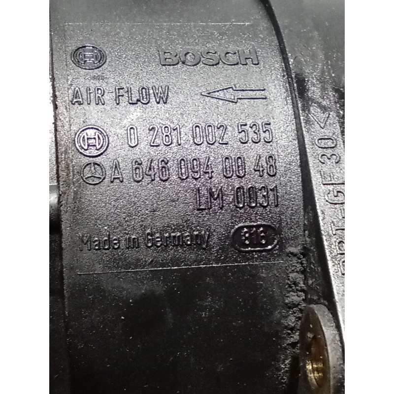 Recambio de caudalimetro para mercedes-benz clase c (w204) c 220 cdi (204.002) referencia OEM IAM 0281002535 A6460940048 