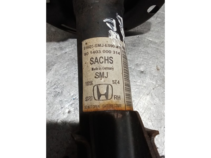 Recambio de amortiguador delantero derecho para honda civic berlina 5 (fk) 2.2 ctdi referencia OEM IAM 801403000314 51601SMJE590