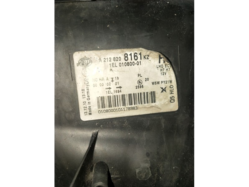 Recambio de faro izquierdo para mercedes-benz clase e (w212) e 300 cdi / bluetec (212.020, 212.021, 212.027) referencia OEM IAM 