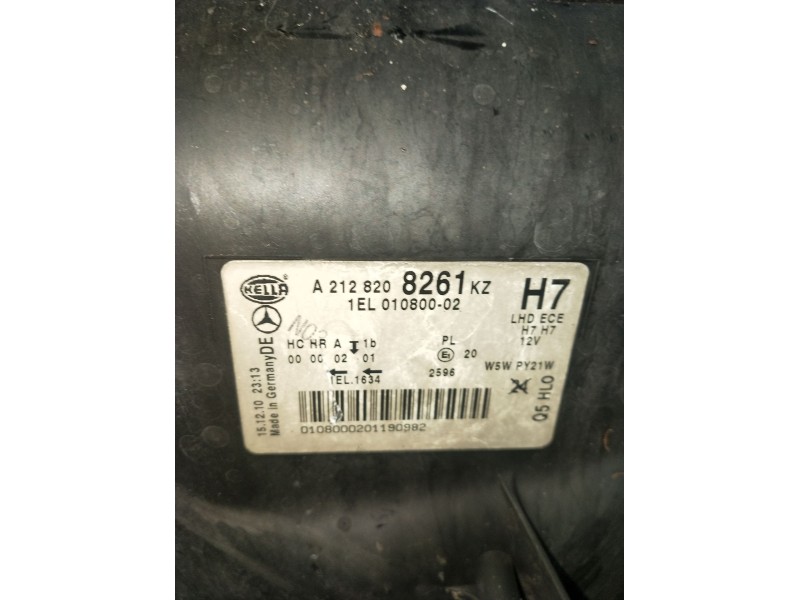 Recambio de faro derecho para mercedes-benz clase e (w212) e 300 cdi / bluetec (212.020, 212.021, 212.027) referencia OEM IAM A2
