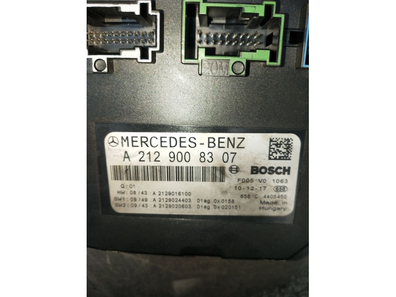 Recambio de caja reles / fusibles para mercedes-benz clase e (w212) e 300 cdi / bluetec (212.020, 212.021, 212.027) referencia O