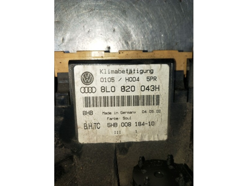 Recambio de mando calefaccion / aire acondicionado para audi a3 (8l1) 1.9 tdi referencia OEM IAM 8L0820043 5HB00818410 