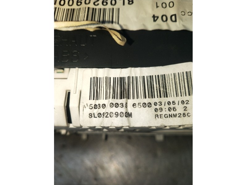 Recambio de cuadro instrumentos para audi a3 (8l1) 1.9 tdi referencia OEM IAM 8L0920900M 503000356500 