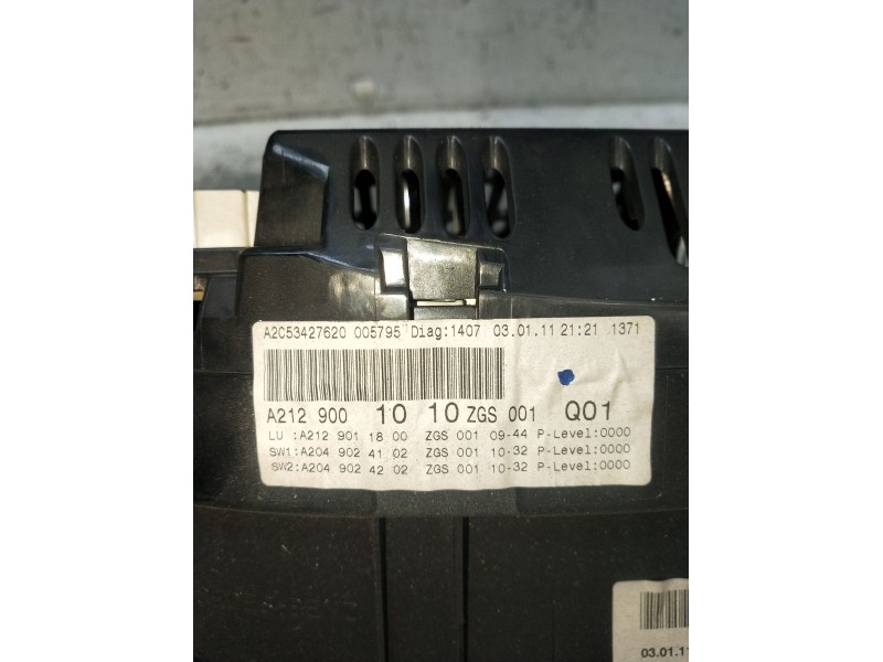 Recambio de cuadro instrumentos para mercedes-benz clase e (w212) e 300 cdi / bluetec (212.020, 212.021, 212.027) referencia OEM