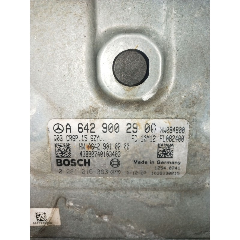 Recambio de centralita motor uce para mercedes-benz clase e (w212) e 300 cdi / bluetec (212.020, 212.021, 212.027) referencia OE