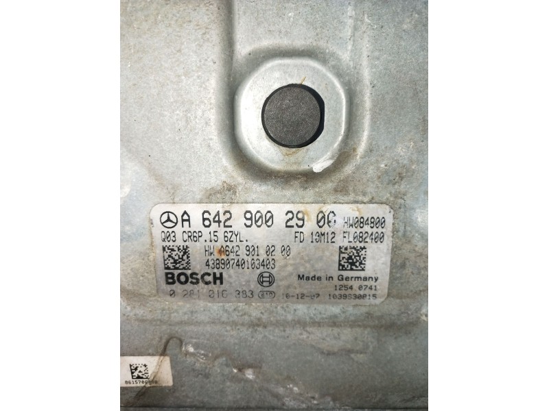 Recambio de centralita motor uce para mercedes-benz clase e (w212) e 300 cdi / bluetec (212.020, 212.021, 212.027) referencia OE