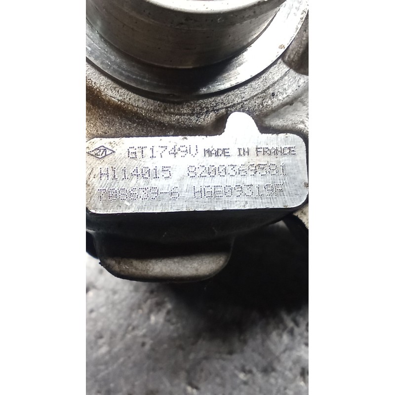 Recambio de turbocompresor para renault megane ii (bm0/1_, cm0/1_) 1.9 dci (bm0g, cm0g) referencia OEM IAM 8200369581 7086396 
