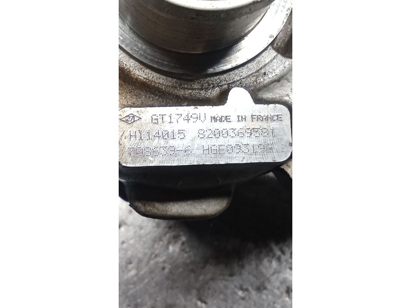 Recambio de turbocompresor para renault megane ii (bm0/1_, cm0/1_) 1.9 dci (bm0g, cm0g) referencia OEM IAM 8200369581 7086396 