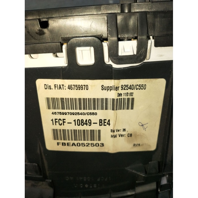 Recambio de cuadro instrumentos para fiat stilo (192_) 1.9 jtd (192_xe1a) referencia OEM IAM 1FCF10849BE4 46759970 VER FOTOS