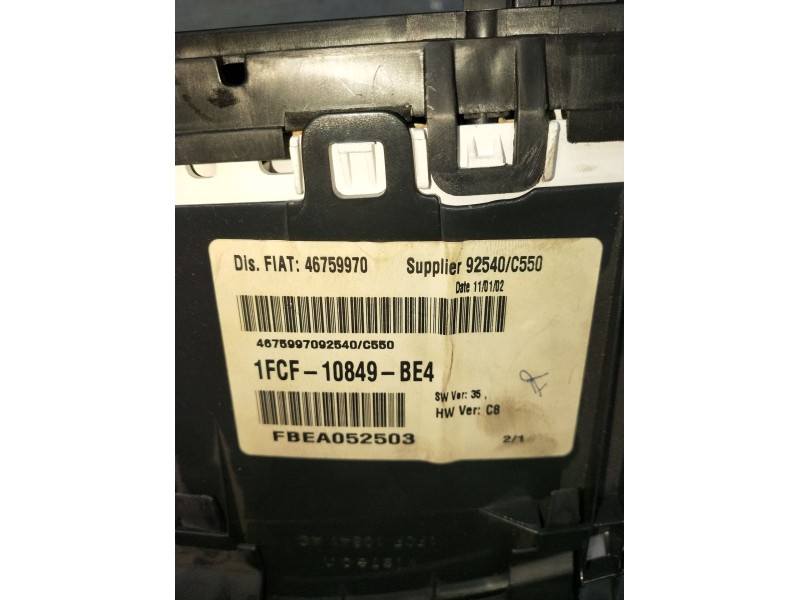 Recambio de cuadro instrumentos para fiat stilo (192_) 1.9 jtd (192_xe1a) referencia OEM IAM 1FCF10849BE4 46759970 VER FOTOS