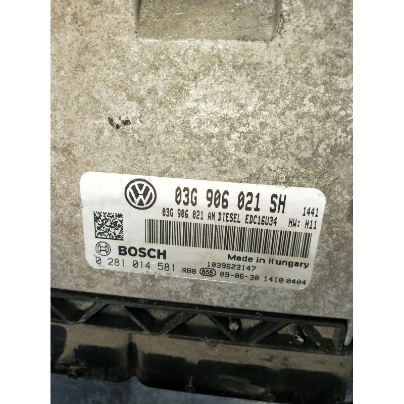 Recambio de centralita motor uce para seat leon (1p1) 1.9 tdi referencia OEM IAM 0281014581 03G906021SH 1039S23147