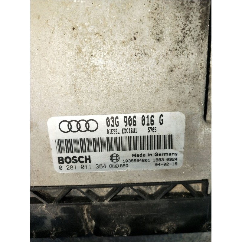 Recambio de centralita motor uce para audi a3 (8p) 2.0 tdi ambiente referencia OEM IAM 0281011364 03G906016G 1039S04601