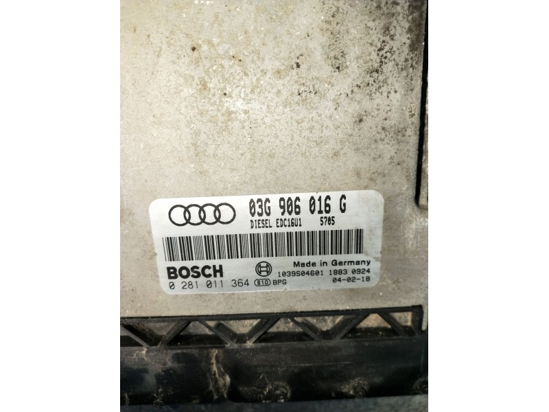 Recambio de centralita motor uce para audi a3 (8p) 2.0 tdi ambiente referencia OEM IAM 0281011364 03G906016G 1039S04601