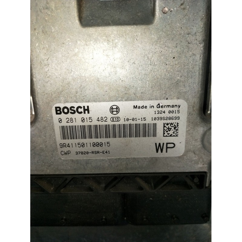 Recambio de centralita motor uce para honda civic berlina 5 (fk) 2.2 ctdi referencia OEM IAM 0281015482 9R411501100015 1039S2869