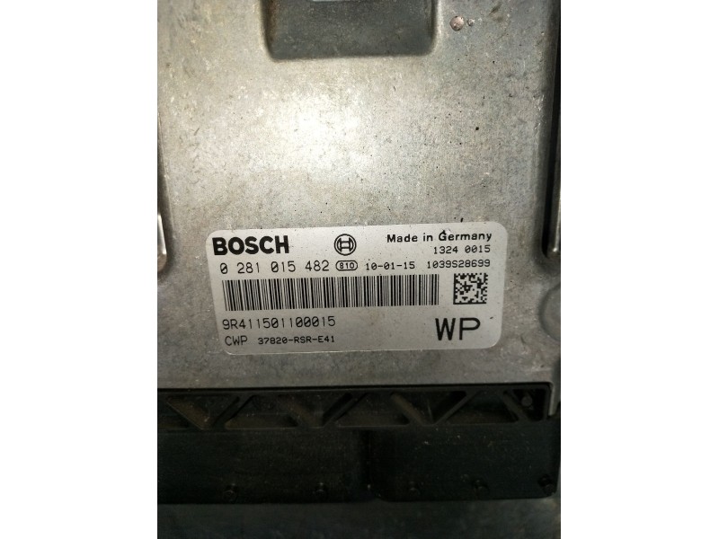 Recambio de centralita motor uce para honda civic berlina 5 (fk) 2.2 ctdi referencia OEM IAM 0281015482 9R411501100015 1039S2869