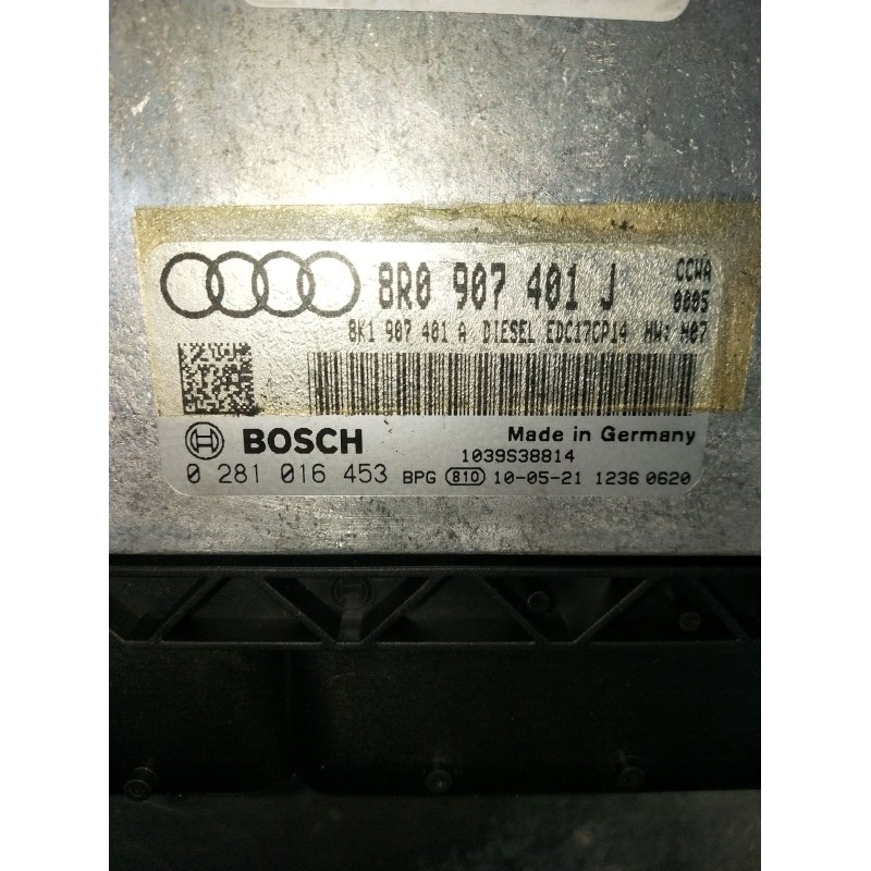 Recambio de centralita motor uce para audi q5 (8rb) 3.0 tdi quattro referencia OEM IAM 0281016453 8R0907401J 1039S38814