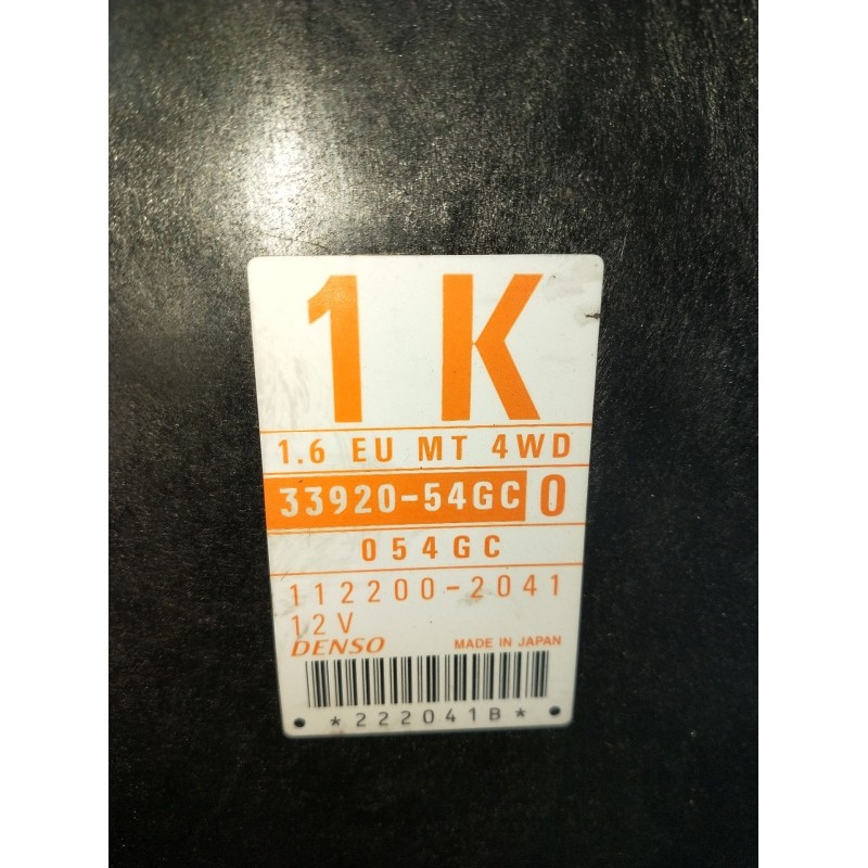 Recambio de centralita motor uce para suzuki liana (er, rh_) 1.6 (rh 416) referencia OEM IAM 3392054GC 1122002041 