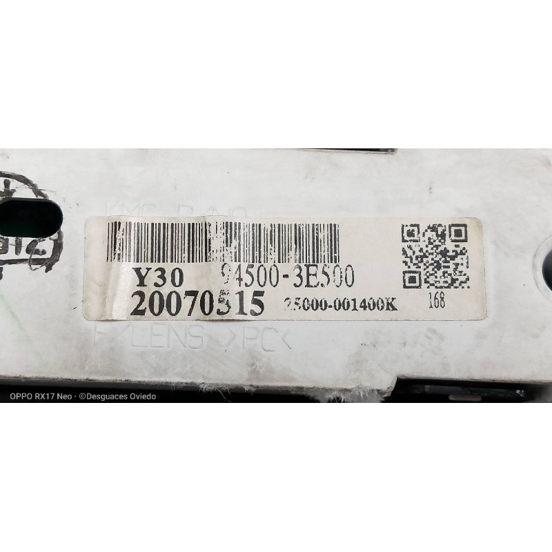 Recambio de pantalla multifuncion para kia sorento 2.5 crdi referencia OEM IAM 945003E500 25000001400K 