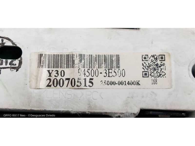 Recambio de pantalla multifuncion para kia sorento 2.5 crdi referencia OEM IAM 945003E500 25000001400K 