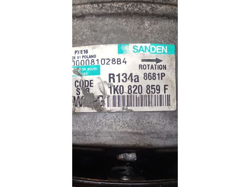 Recambio de compresor aire acondicionado para skoda octavia ii (1z3) 1.9 tdi referencia OEM IAM 1K0820859F  