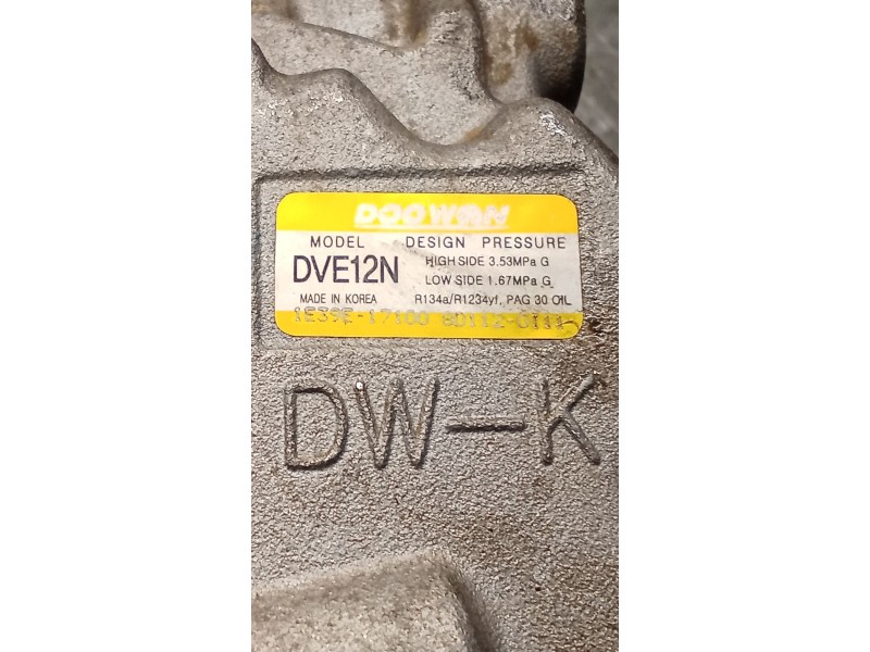 Recambio de compresor aire acondicionado para kia stonic (yb) 1.0 t-gdi referencia OEM IAM 1E39E17100 DVE12N 