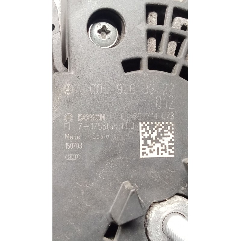 Recambio de alternador para mercedes-benz cla shooting brake (x117) cla 200 cdi / d (117.908) referencia OEM IAM A00090633 01257