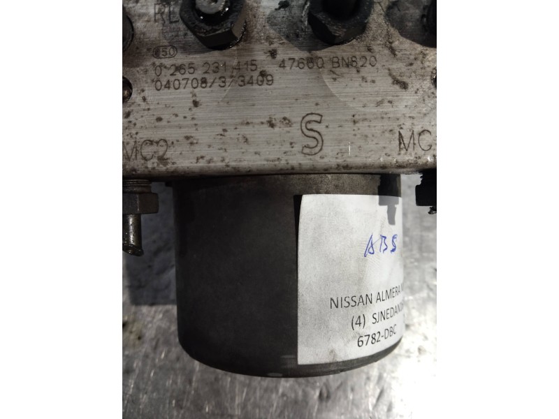 Recambio de abs para nissan almera (n16/e) acenta referencia OEM IAM 0265231415 0265800330 47660BN820